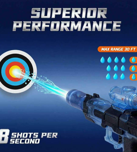 EMERBU Electric Squirt Water Gun Aqua Series LED Light High Speed 2pcs