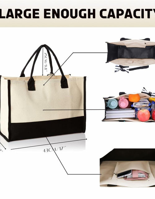 Load image into Gallery viewer, QLSKO Birthday Gift Canvas Tote Bag for Women Beach Party Keepsake

