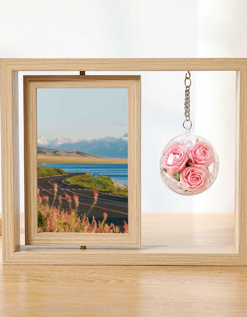 Load image into Gallery viewer, Beydodo 4x6 MDF Double-Sided Floating Photo Frame Tabletop Vertical 1 Pack
