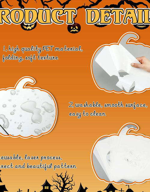 Load image into Gallery viewer, Weysat 8 Pcs Large Ghost Halloween Stencils Reusable for Crafts Yard Art
