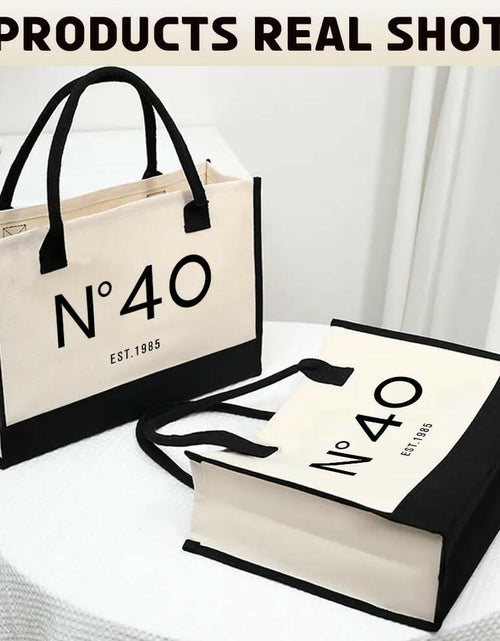 Load image into Gallery viewer, QLSKO Birthday Gift Canvas Tote Bag for Women Beach Party Keepsake
