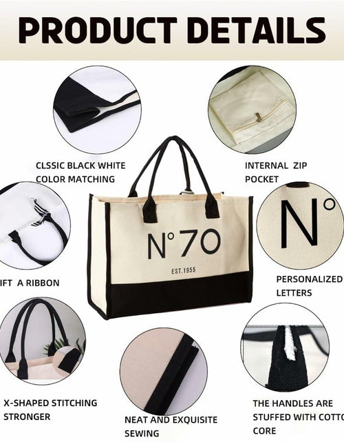 Load image into Gallery viewer, QLSKO Birthday Gift Canvas Tote Bag for Women Beach Party Keepsake
