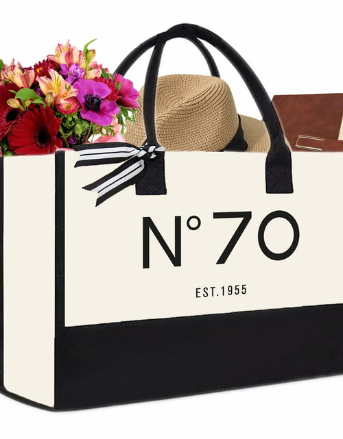 Load image into Gallery viewer, QLSKO Birthday Gift Canvas Tote Bag for Women Beach Party Keepsake
