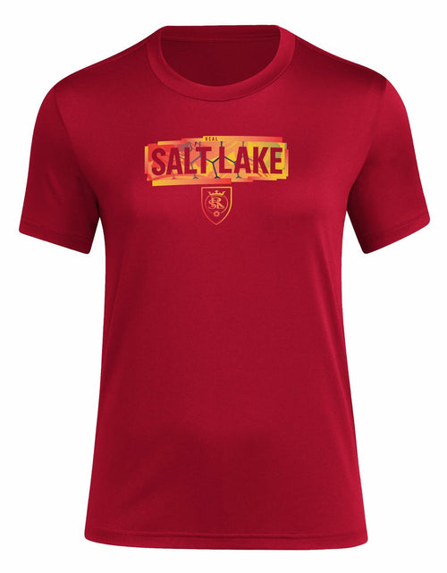 Load image into Gallery viewer, adidas Women Real Salt Lake Pre-Game T-Shirt Team Victory Red XL Tall
