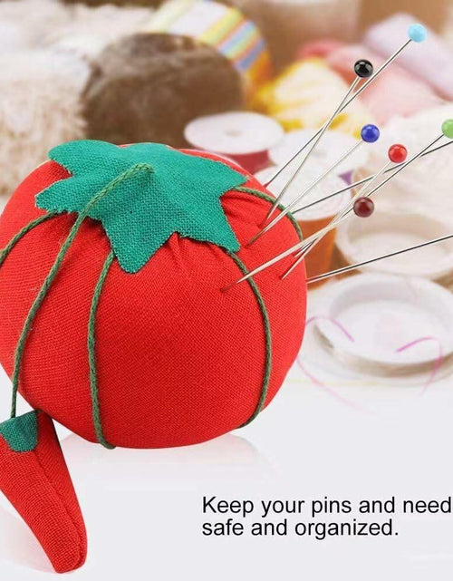 Load image into Gallery viewer, Dritz Tomato Pin Cushion with Strawberry Emery Rose 2.3cm Size 1"
