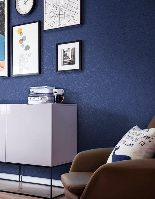 Load image into Gallery viewer, Safiyya 17.3x78.7in Teal Silk Textured Peel Stick Wallpaper Vinyl Roll
