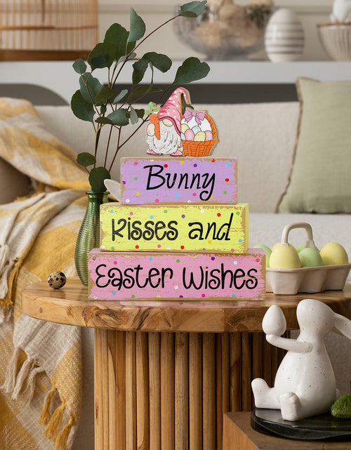 Load image into Gallery viewer, Chunful 4 Pcs Christmas Table Decor Wooden Winter Rustic Xmas Block Signs
