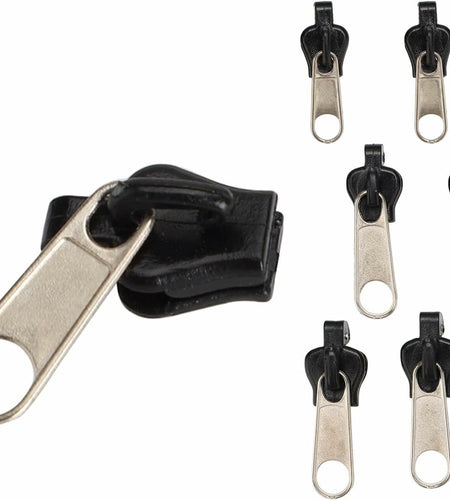 YuanHolumid 6Pcs Black Universal Instant Fix Zipper Repair Kit Replacement