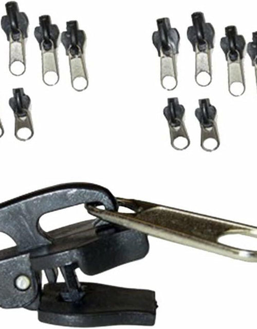 Load image into Gallery viewer, YuanHolumid 6Pcs Black Universal Instant Fix Zipper Repair Kit Replacement
