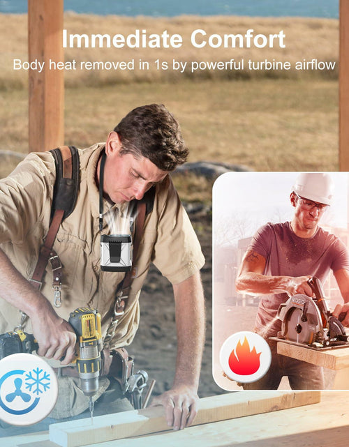 Load image into Gallery viewer, yiHuiya Portable Fan Under Shirt Waist Clip-On 4-Speed Rechargeable White
