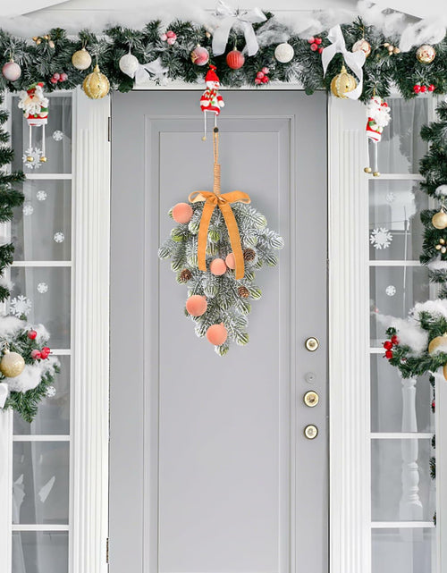 Load image into Gallery viewer, Super Holiday Christmas Decorations 2PCS Light Coffee Velvet Bow Balls Flocked

