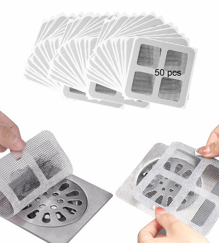 CESHRR Disposable Drainage Collector 50PCS White Fiber Anti-Block Filter