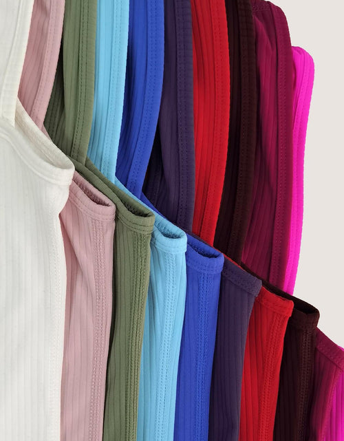 Load image into Gallery viewer, MOSSROZZ Crop Tank Top White Ribbed Athletic Slim Fit Sleeveless Size XS

