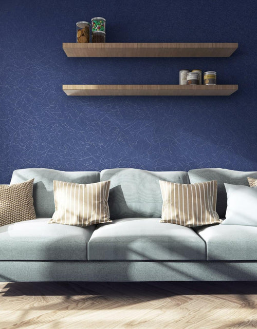 Load image into Gallery viewer, Safiyya 17.3x78.7in Teal Silk Textured Peel Stick Wallpaper Vinyl Roll
