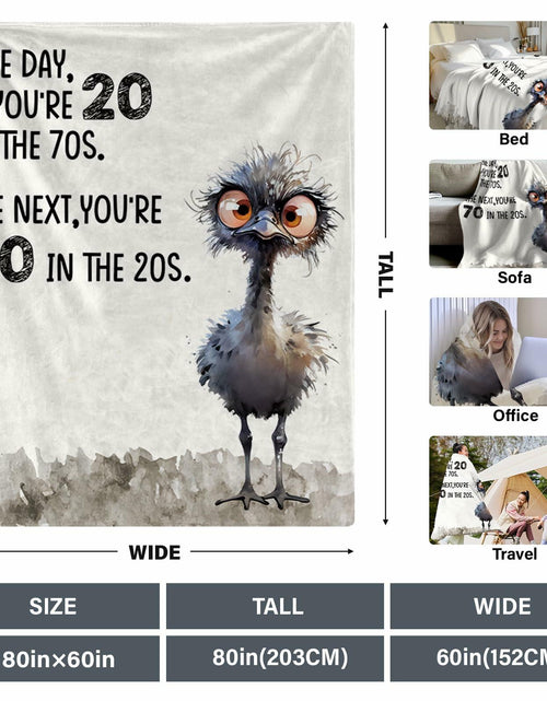 Load image into Gallery viewer, HEIFAM Retirement Blanket Grandma Gift 60x80 Purple Flannel
