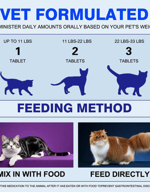 Load image into Gallery viewer, PetriTailor Probiotics for Cats Digestive Enzymes Prebiotics Gut Immune Support
