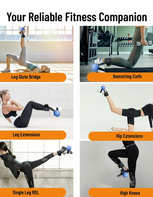 Load image into Gallery viewer, Fosegei Monkey Foot Ankle Straps Dumbbell Cable Machine Black Single
