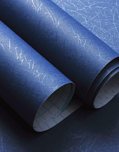 Load image into Gallery viewer, Safiyya 17.3x78.7in Teal Silk Textured Peel Stick Wallpaper Vinyl Roll
