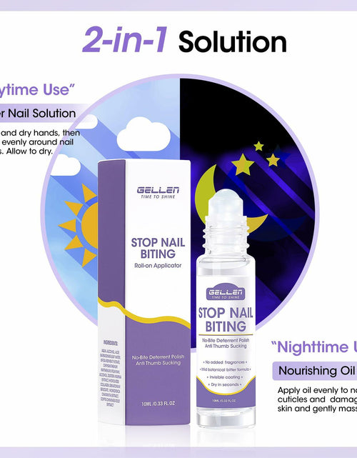 Load image into Gallery viewer, GELLEN Nail Biting Treatment Roll-On 10ml Quick Dry Water-Resistant
