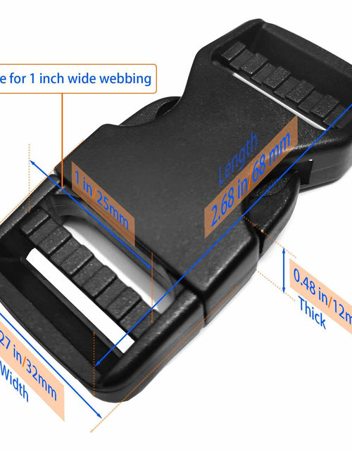 Load image into Gallery viewer, VTACOUTV 1-inch Nylon Webbing Quick Side Release Buckle Khaki
