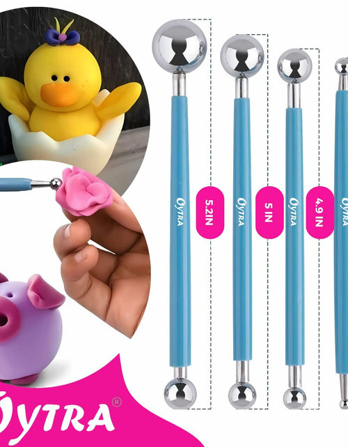 Load image into Gallery viewer, Oytra Dotting Tool Set 9 Pcs Embossing Stylus for Clay Pottery Ceramic
