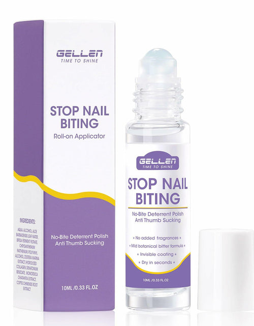 Load image into Gallery viewer, GELLEN Nail Biting Treatment Roll-On 10ml Quick Dry Water-Resistant
