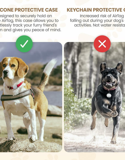 Load image into Gallery viewer, Turtle Den Airtag Dog Collar Holder Waterproof Rubber 2 Pack White
