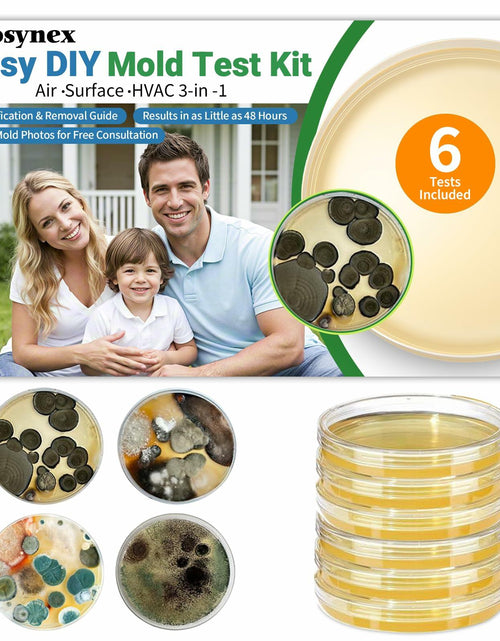 Load image into Gallery viewer, Mosynex Mold Test Kit 6 Detection Tests DIY Black Mold Detector Indoor Air
