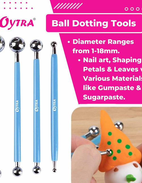 Load image into Gallery viewer, Oytra Dotting Tool Set 9 Pcs Embossing Stylus for Clay Pottery Ceramic
