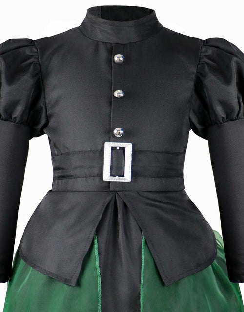 Load image into Gallery viewer, IKALI Women Gothic Witch Costume Black Halloween Hat Size 8-10
