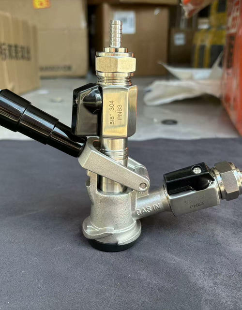 Load image into Gallery viewer, Semfeil Brew 304 Stainless G5/8 Sankey Beer Keg Coupler Valve Sliver
