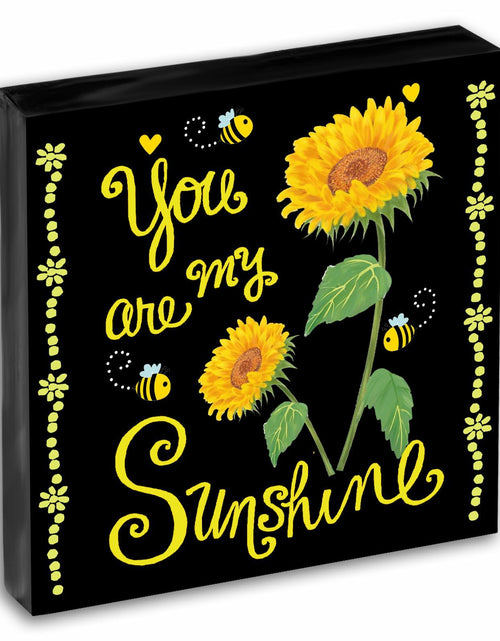 Load image into Gallery viewer, Crizaor You Are My Sunshine Inspirational Acrylic Keychain Black
