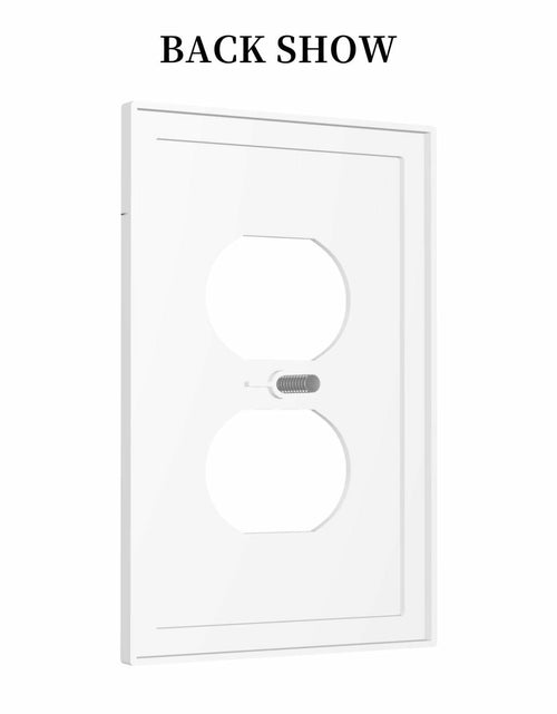 Load image into Gallery viewer, sptvan Black Flower Butterfly 1 Gang Duplex Wall Plate Outlet Cover 5x3 IN
