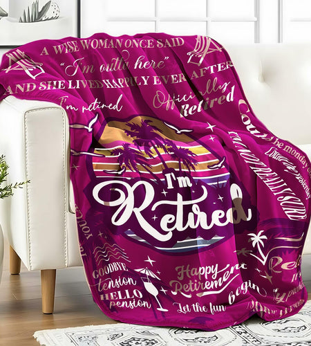 HEIFAM Retirement Blanket 60x80 for Women Nurse Friend 2025