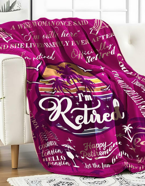 Load image into Gallery viewer, HEIFAM Retirement Blanket 60x80 for Women Nurse Friend 2025
