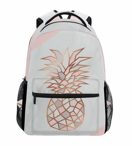 ALAZA Pineapple Marble Large Backpack Laptop School Bag Polyester