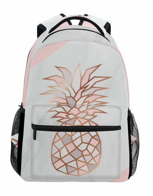 Load image into Gallery viewer, ALAZA Pineapple Marble Large Backpack Laptop School Bag Polyester
