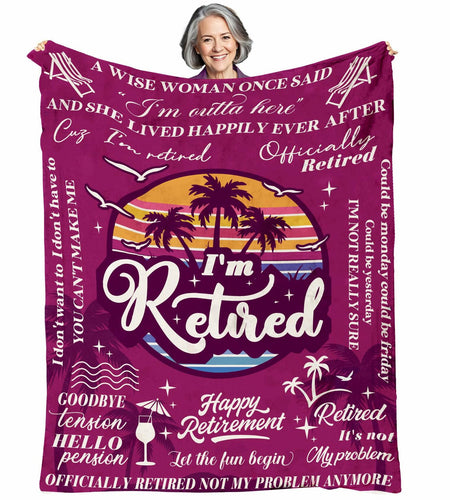 HEIFAM Retirement Blanket 60x80 for Women Nurse Friend 2025