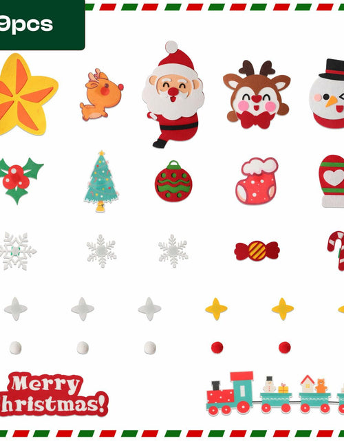 Load image into Gallery viewer, TOBEHIGHER 3Ft DIY Felt Christmas Tree with 29 Ornaments&amp;String Light Snow Edge
