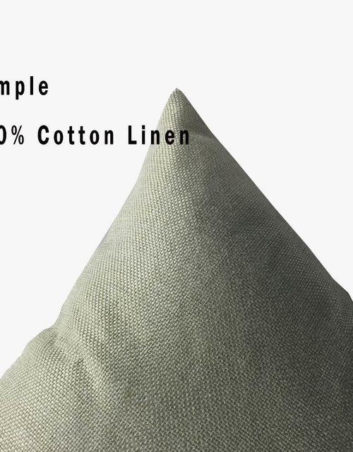 Load image into Gallery viewer, Zaueky Old Village Cotton Linen Pillow Case Black White 18x18 Inch
