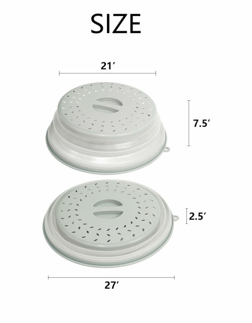 Load image into Gallery viewer, ICEICE Microwave Splatter Cover BPA-Free Vented Lid with Gloves Grey 1Pc
