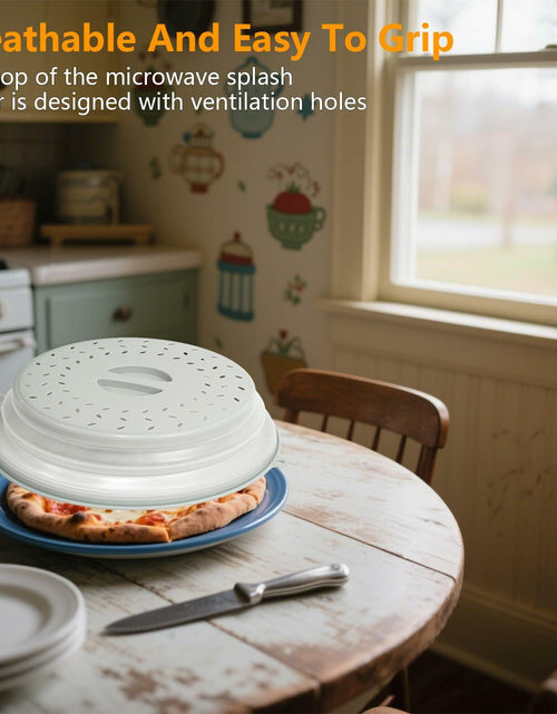 Load image into Gallery viewer, ICEICE Microwave Splatter Cover BPA-Free Vented Lid with Gloves Grey 1Pc

