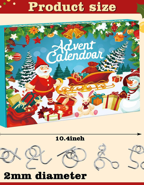 Load image into Gallery viewer, Asikkon Brain Teaser Advent Calendar 2025 24Days Christmas Countdown Silver
