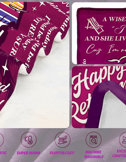 Load image into Gallery viewer, HEIFAM Retirement Blanket 60x80 for Women Nurse Friend 2025
