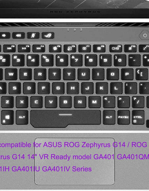 Load image into Gallery viewer, JuYuish Silicone Keyboard Cover Skin for ASUS ROG Zephyrus G14 14 Mint
