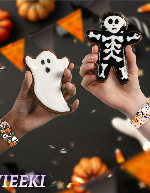Load image into Gallery viewer, Vieeki Halloween Pumpkin Silicone Watch Band Samsung Galaxy 40-46mm Pink 20mm
