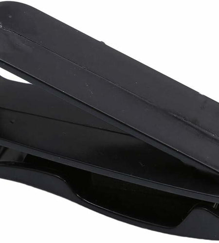 Black Glasses Holder Car Sun Visor Sunglasses Mount Ticket Card Clip 4 Pcs