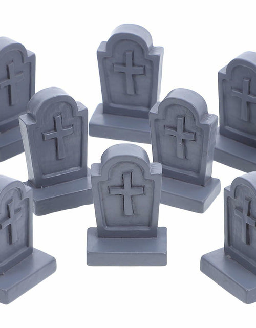 Load image into Gallery viewer, BESTOYARD Halloween Mini Tombstone Decorations 20Pcs Gray Resin 1.06x0.70x0.39in
