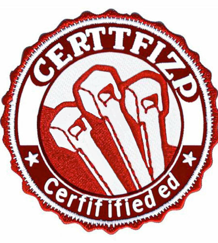 ALYRMEI Zip Tie Certified Embroidered Morale Patch for Backpacks Blue