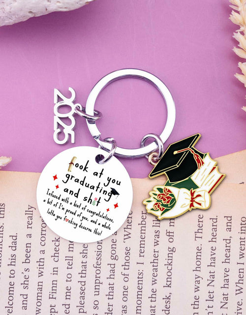Load image into Gallery viewer, QUIHUD Graduation Gifts Class of 2025 College Masters Metal White
